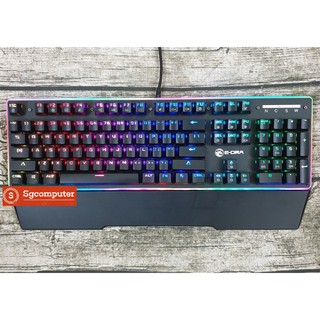 Bàn phím cơ Edra EK308 Led RGB (Kèm Kê tay) - Led viền - Chống nước - BH 24 tháng