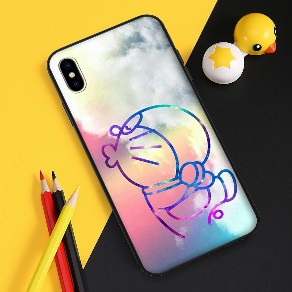 Ốp Lưng Silicone Hình Doraemon Uj53 Cho Apple Iphone 8 7 6 6s 5s 5 Se Plus 2020