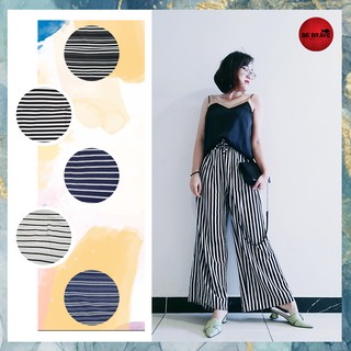 Quần ống rộng nữ culottes họa tiết sọc độc đáo_BEBRAVE. Từ 45kg-80kg