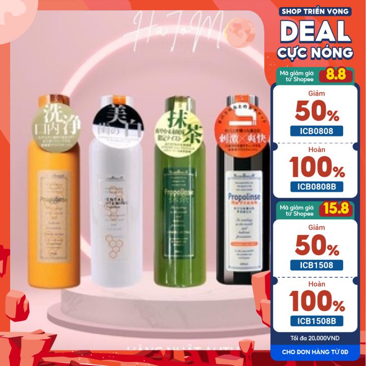 Nước súc miệng Propolinse 600ml Nhật Bản xúc miệng trắng răng Nhật