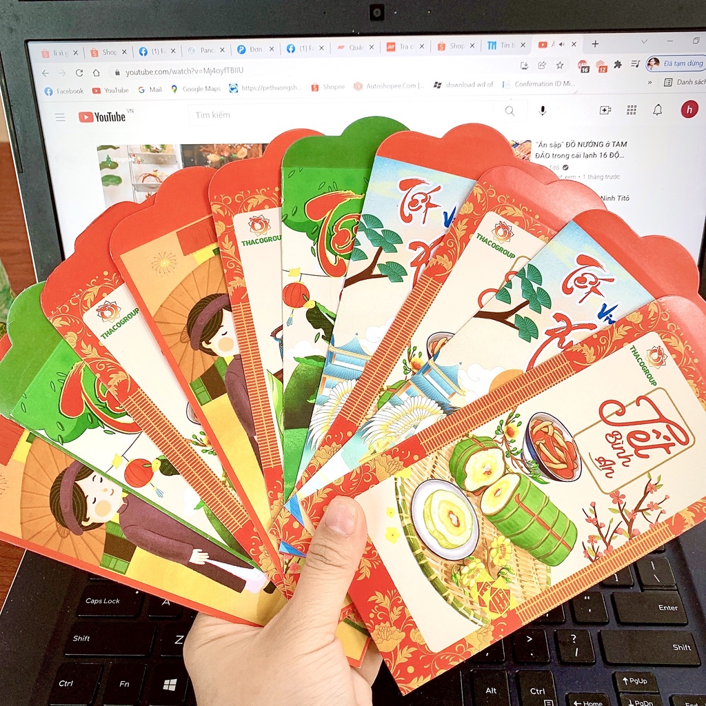 Combo 50 Bao Lì Xì 2022 Lì Xì Đỏ Tết Nhâm Dần Đẹp Giá Rẻ