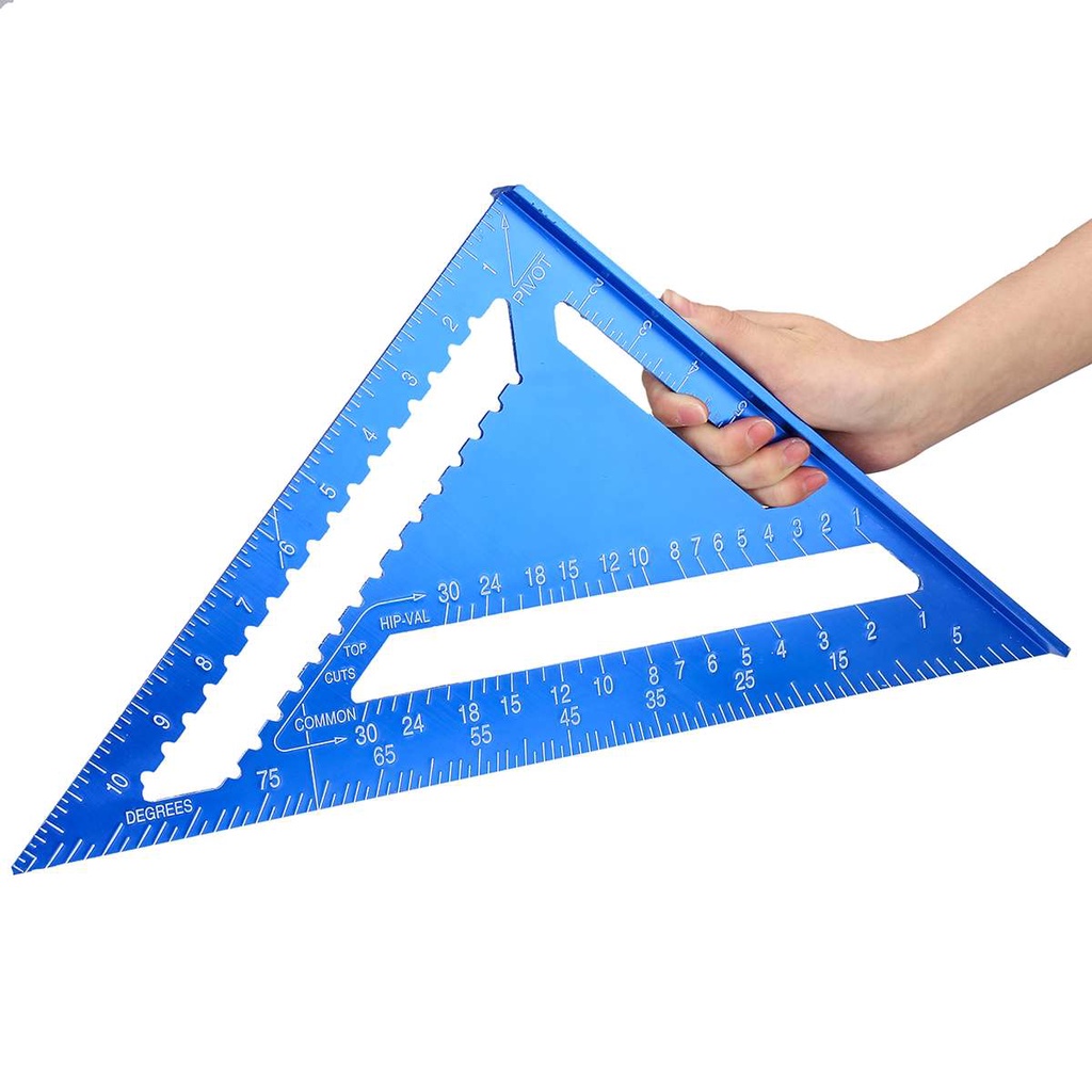 Thước tam giác vuông | Thước eke đo góc 90 độ đa năng bằng hợp kim nhôm