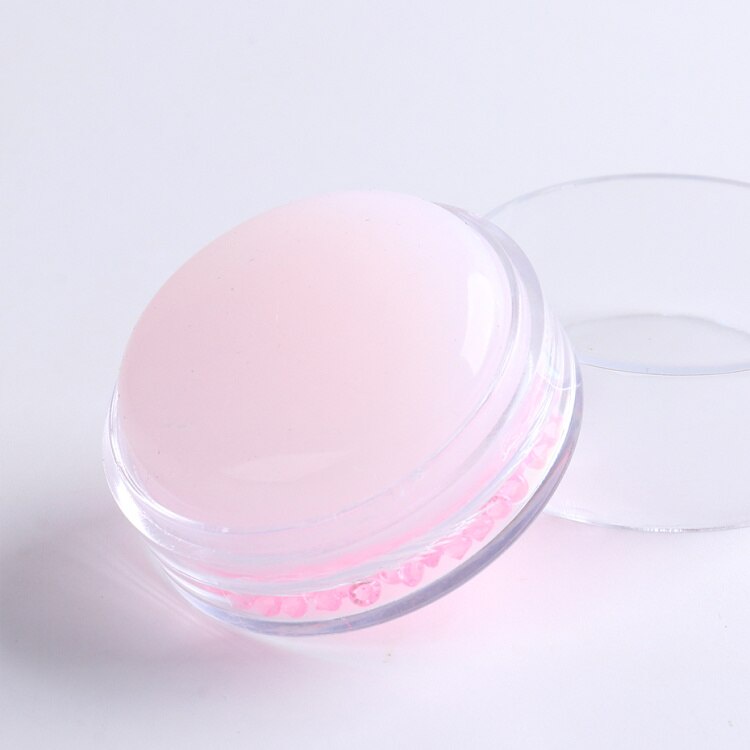 [Hàng mới về] Dụng cụ in hình móng tay bằng silicon mềm màu trắng / hồng diy