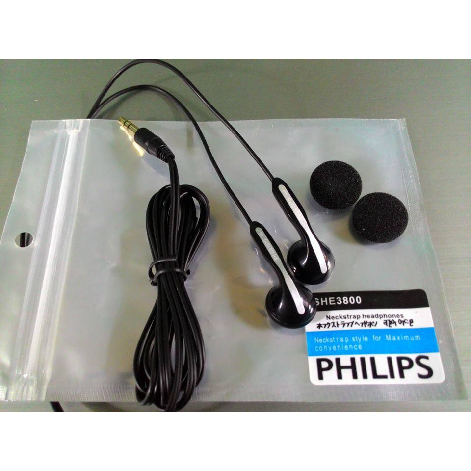 Tai nghe nhét tai Philips SHE3800 huyền thoại earbuds Philip SHE 3800 Chính hãng siêu xịn giá siêu rẻ âm thanh cực hay
