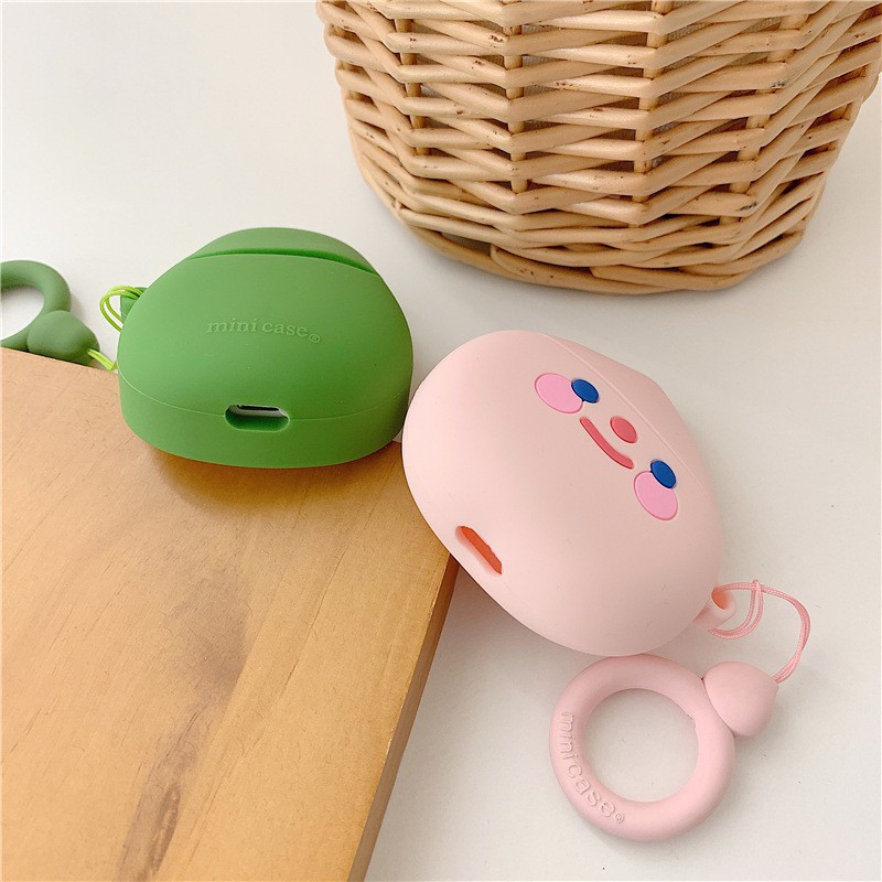 Case Silicon  Vỏ bao Airpods 2 AirPod 1 đựng tai nghe không dây i11 i12 i18 ... tặng kèm móc đeo