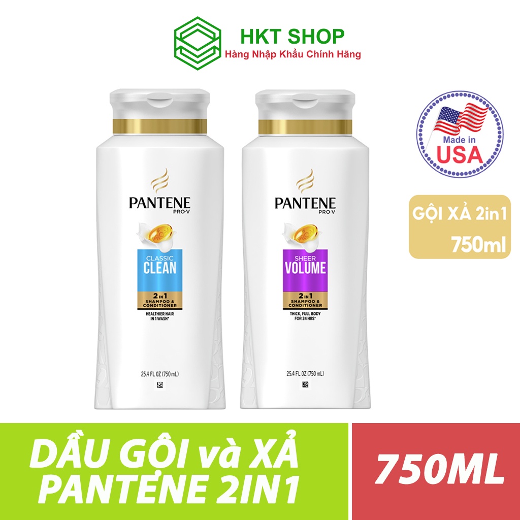Dầu gội và xả 2IN1 Pantene Mỹ - HKT Shop