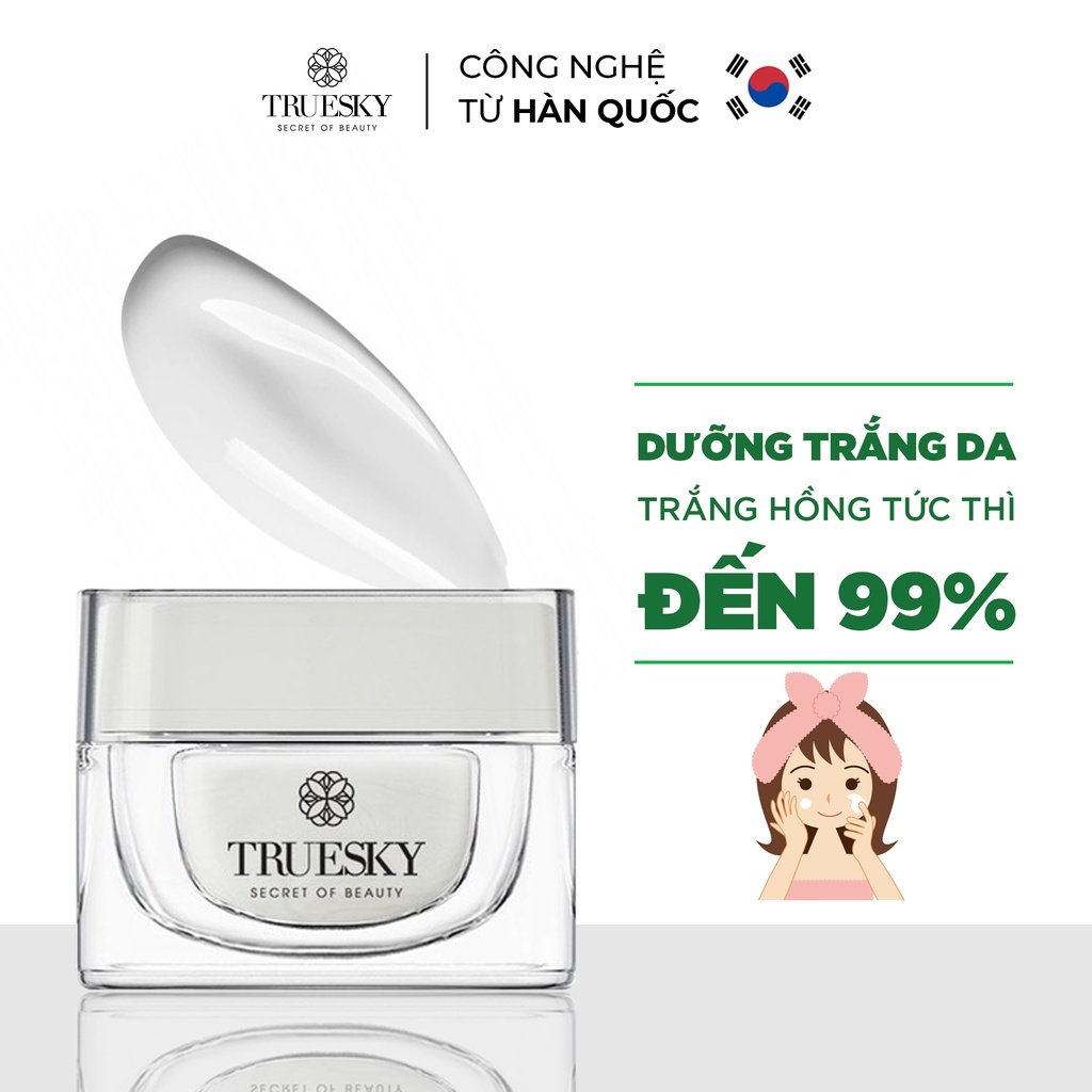 [Mã BMLT35 giảm đến 35K đơn 99K] Bigsize Kem dưỡng trắng da mặt chiết xuất sữa ong chúa Truesky Whitening Face Cream 30g