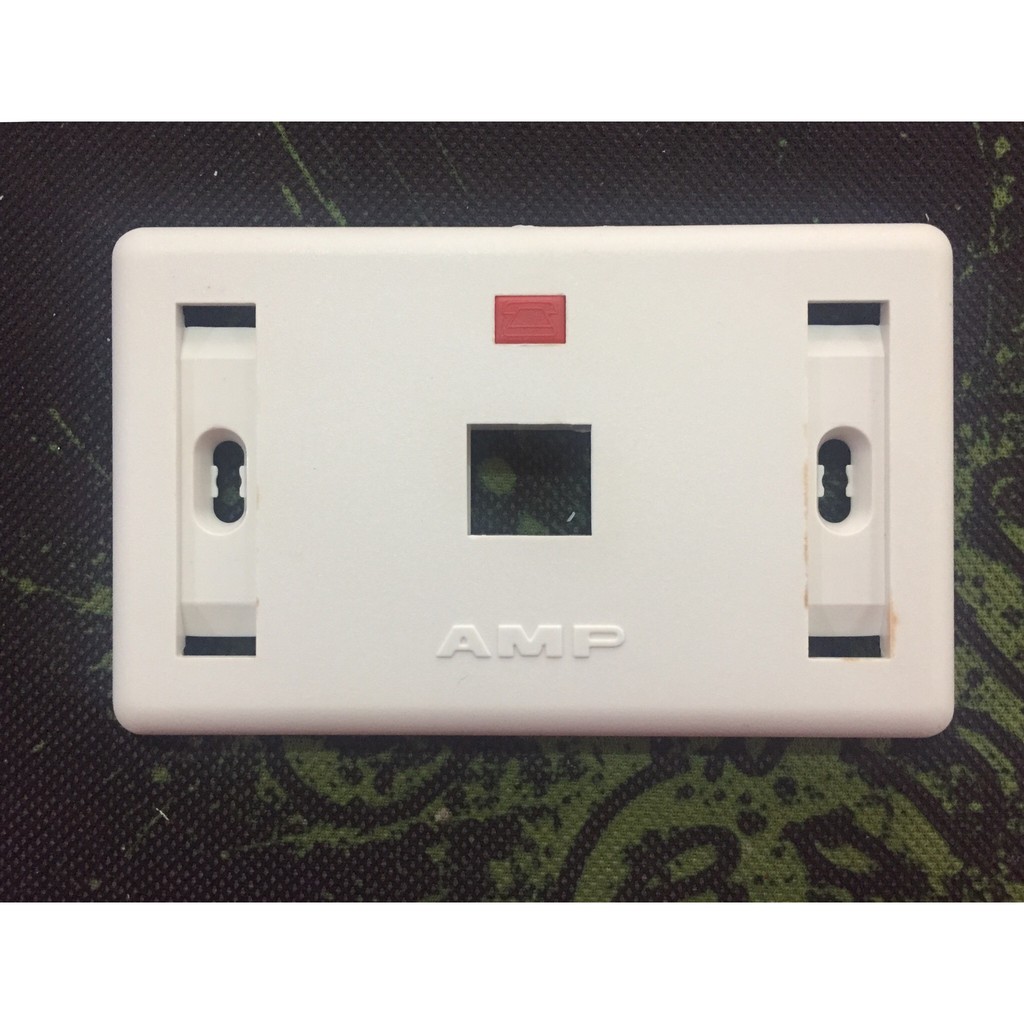 Mặt wallplate AMP 1 cổng hình chữ nhật