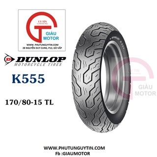 Dunlop_lốp dunlop 170.80-15 k555 tl 77h vỏ xe máy dunlop size 170.80-15 k55 tl 77h