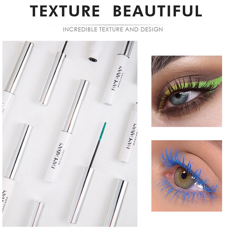 Mascara Uốn Cong Làm Dày Lông Mi Màu Sắc Mỏng Nhẹ Dự Tiệc Đêm Giáng Sinh YR