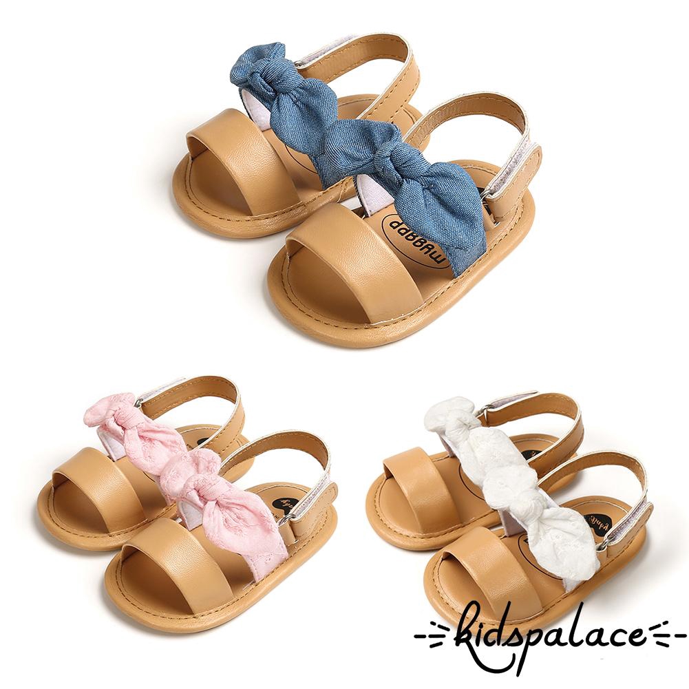 Giày Sandal Tập Đi Đế Mềm Chống Trượt Cho Bé Gái