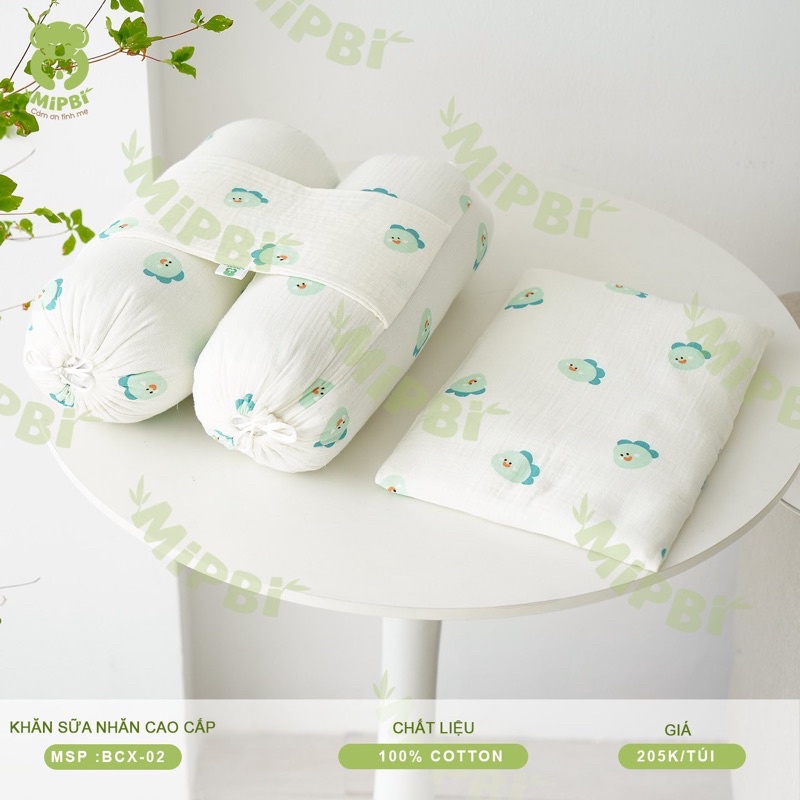 Gối chặn chống giật mình Mipbi ruột bông kèm gối [ Babyboo]