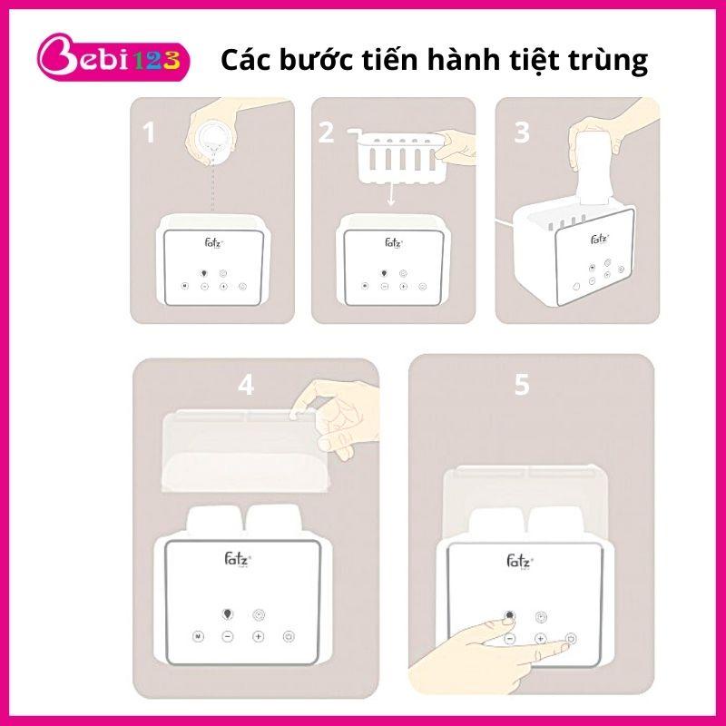 (Bảo hành 12 tháng) Máy hâm sữa, tiệt trùng điện tử Fatz Baby Duo 3
