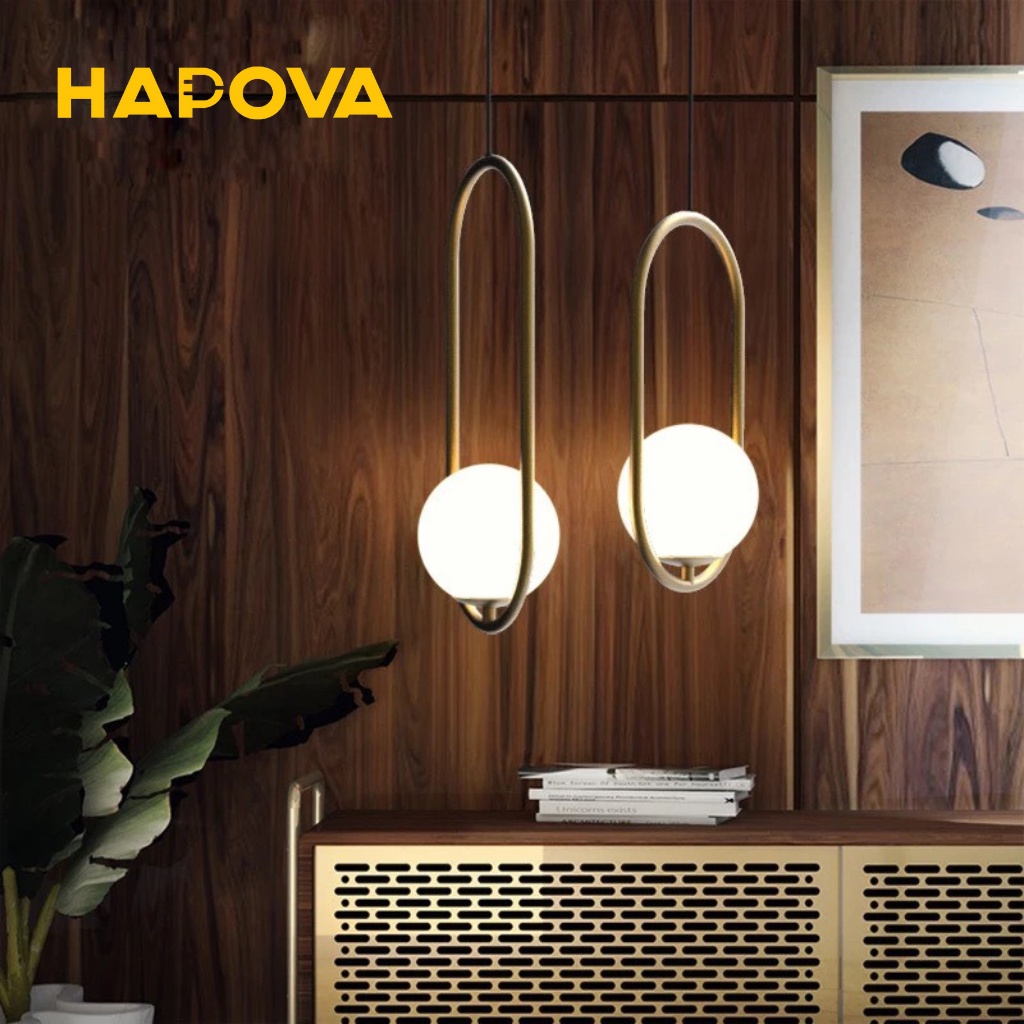 Đèn thả trang trí phòng khách phòng ngủ Decor HAPOVA DUMI 5009 Hình ELIP