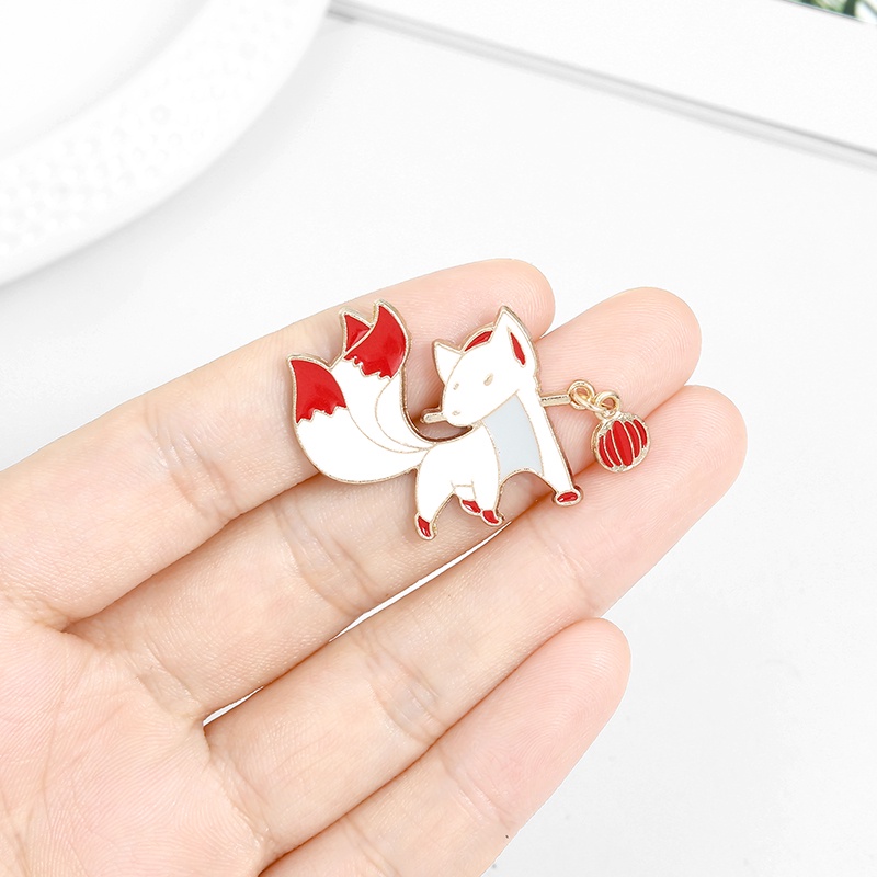 Ghim Cài Áo Hình Chú Cáo Hoạt Hình Dễ Thương