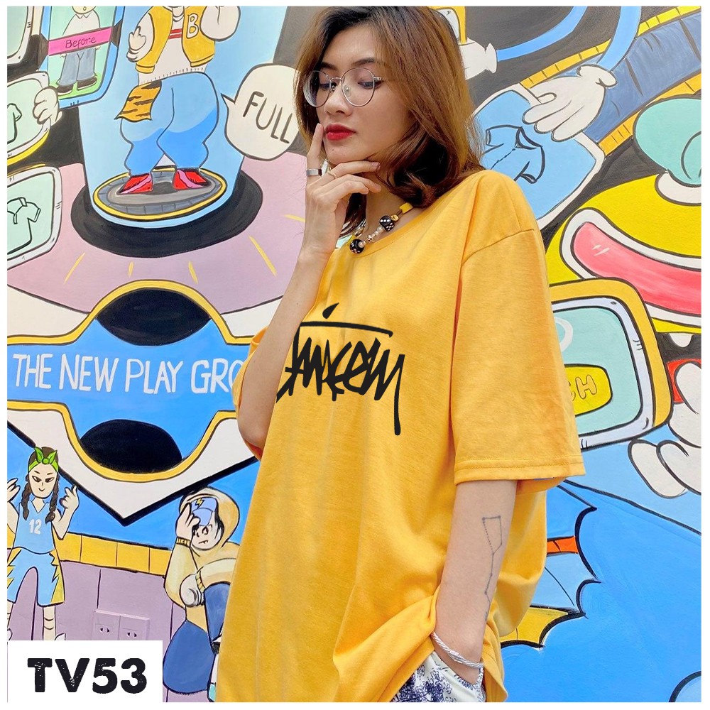 Áo Form Rộng 2s Clothing Unisex Nam Nữ Tay Lỡ Áo Phông StreetWear Cotton Oversize Giá Rẻ In Hình Chữ Nam Tính TV53 | BigBuy360 - bigbuy360.vn