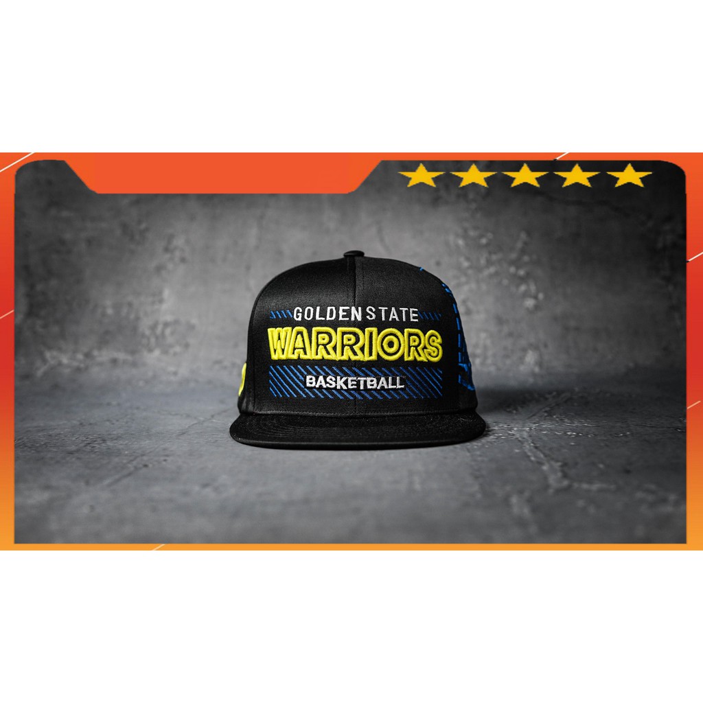 Mũ Snapback WARRIORS Black Cao Cấp