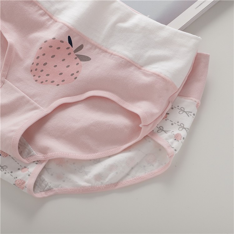 Quần lót gen bụng cạp cao thoáng mát, quần lót cotton họa tiết dễ thương | BigBuy360 - bigbuy360.vn