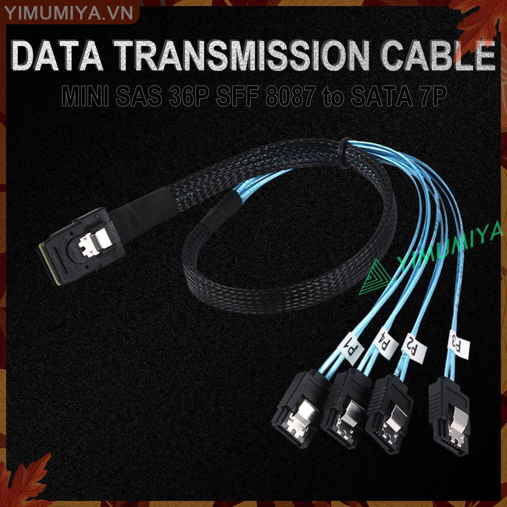 Dây Cáp Chuyển Đổi Sas Sff-8087 36-pin Sang 4 Sata 7pin