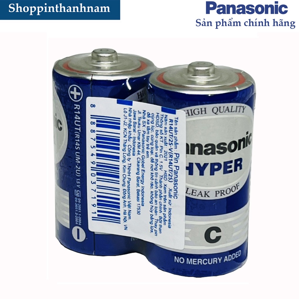 Hộp 24 Viên Pin Trung Panasonic Hyper R14UT-2S Chính Hãng Dung Lượng Cao