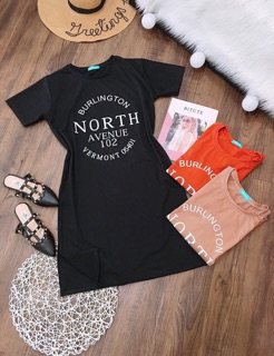 Đầm suông dáng dài xẻ tà NORTH