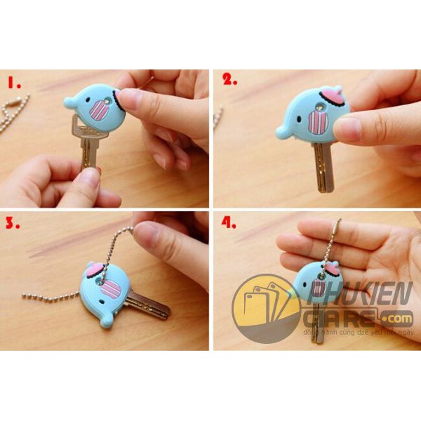 BỌC CHÌA KHÓA HÌNH THÚ NGỘ NGHĨNH - GIAO MẪU NGẪU NHIÊN (1 CÁI)