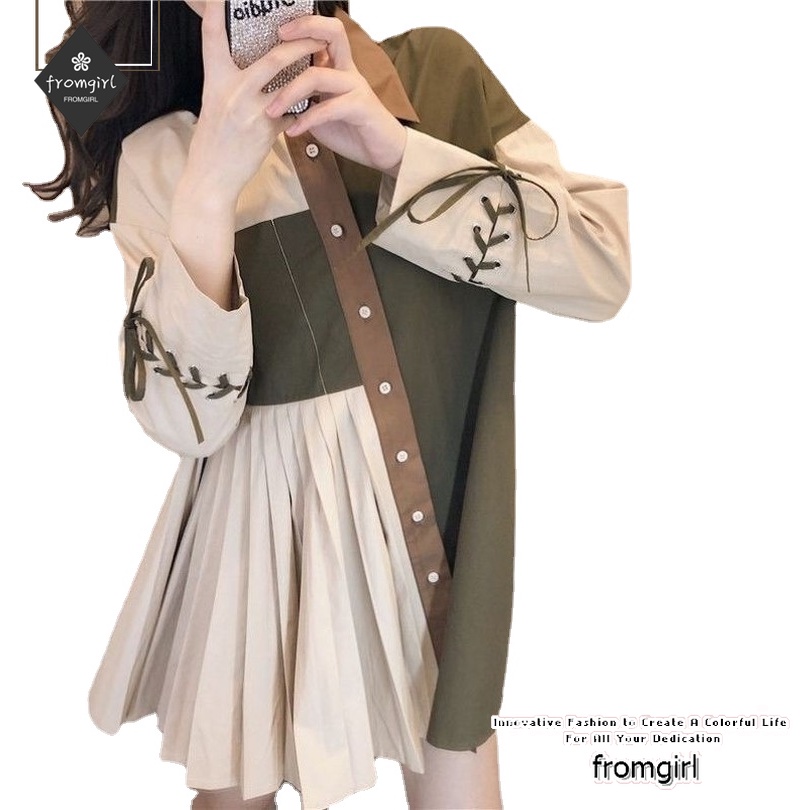 Áo sơ mi tay dài kẻ sọc thời trang 2021 nữ tính cho nữ