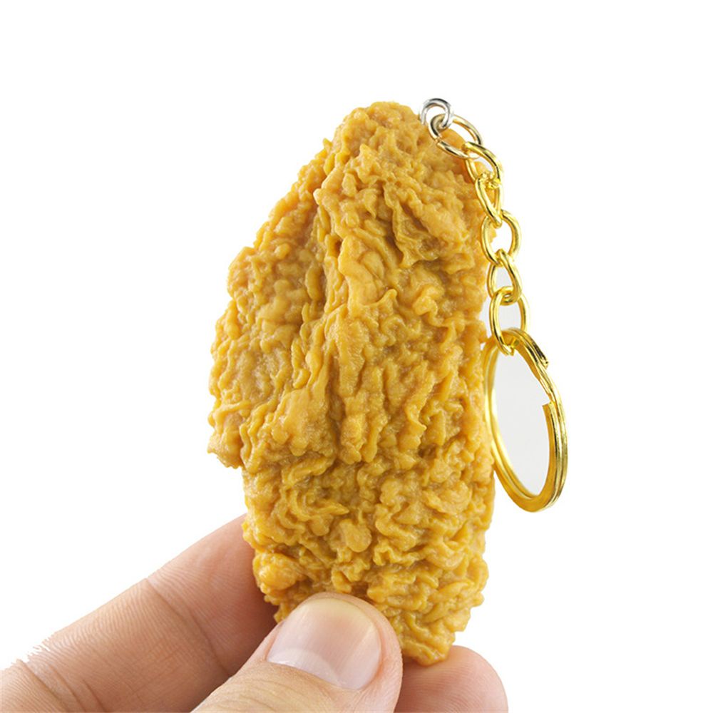 Móc khóa hình đùi gà/ khoai tây chiên dễ thương đáng yêu