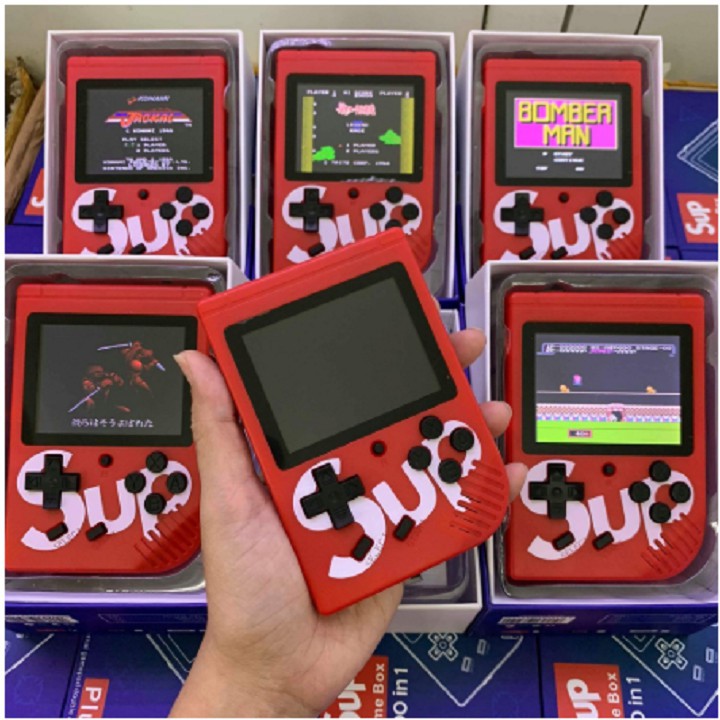 MÁY CHƠI GAME 4 NÚT CẦM TAY SUP GAME BOX 400 IN 1 PLUS