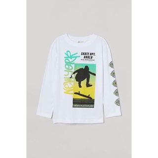 Áo cotton dài tay H/M bé trai