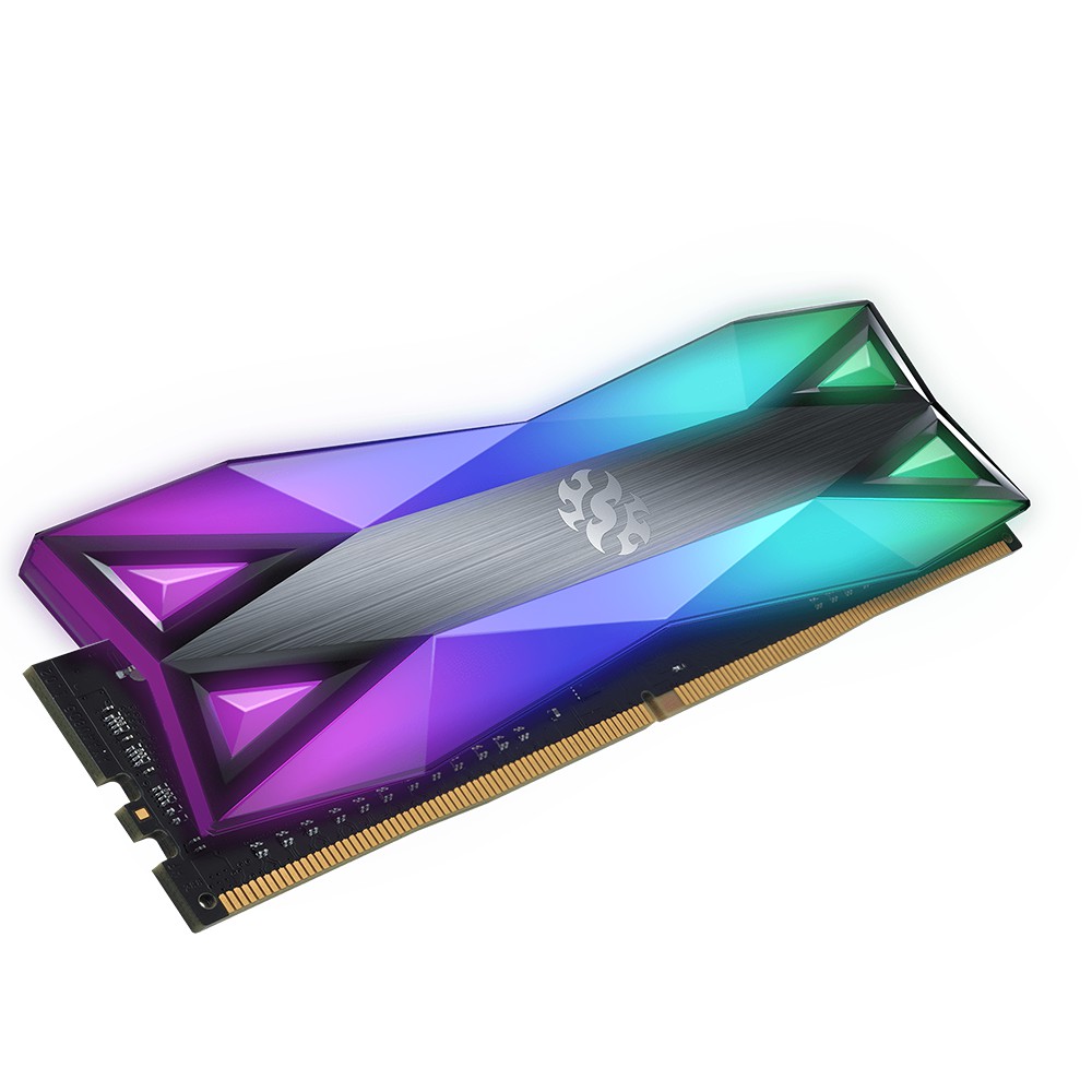 RAM MÁY TÍNH ADATA DDR4 XPG SPECTRIX D60-LED 16GB Bus 3600 TUNGSTEN GREY RGB - Hàng Chính Hãng