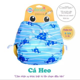 Combo 4 bộ tã Dorabe M cho bé 3 đến 16 ký (2 tã ngày+2 tã đêm)