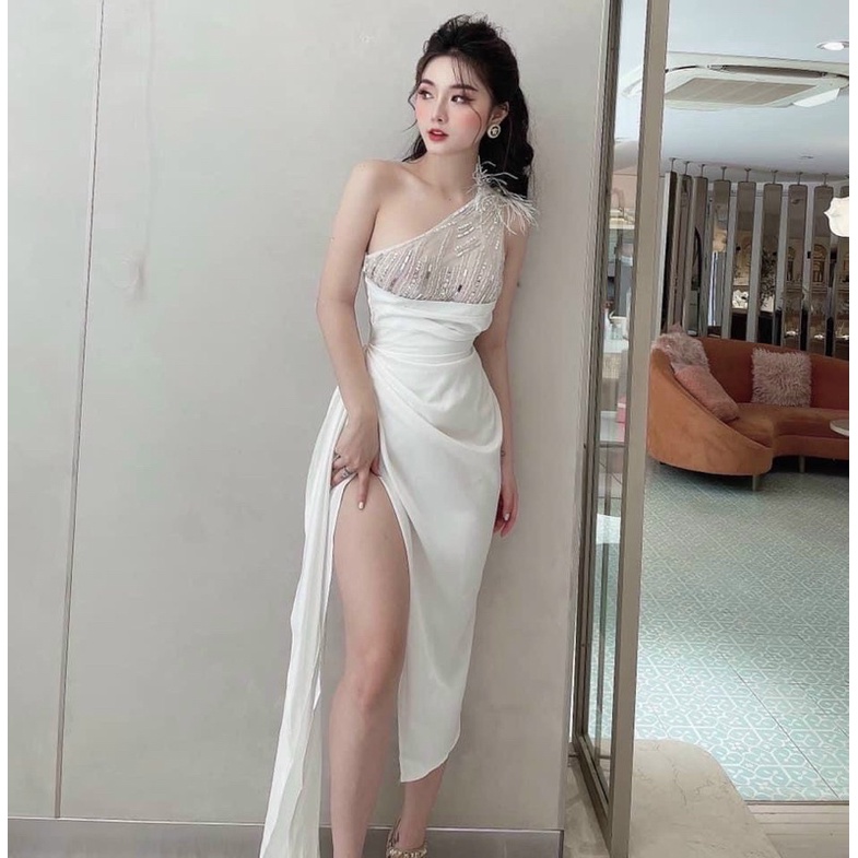 ĐẦM BODY PHỐI LÔNG ĐÍNH Đ.á full size S/M/L/Xl ( ảnh và video do chủ shop tự chụp)