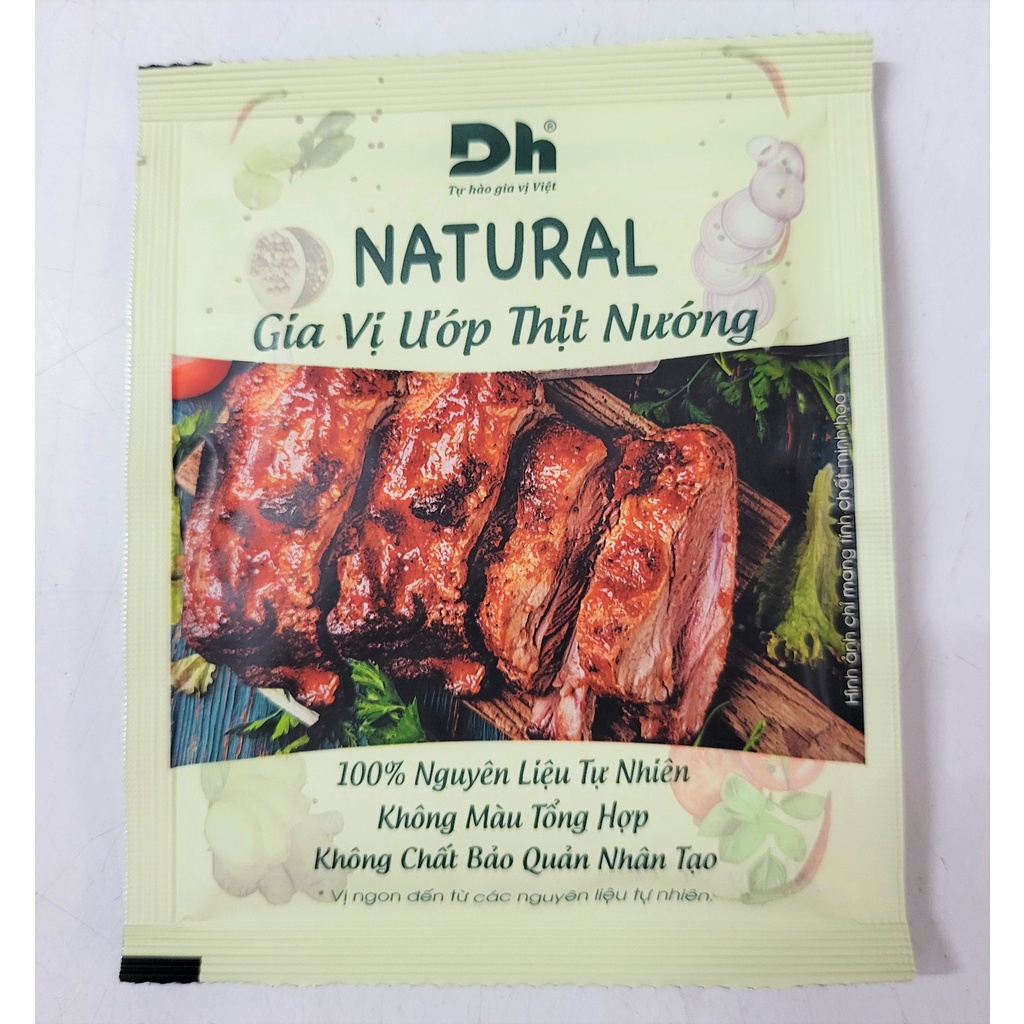 [Gói 10g] GIA VỊ ƯỚP THỊT NƯỚNG Natural [VN] DH FOODS Grilled Meat Marinade (dhf)