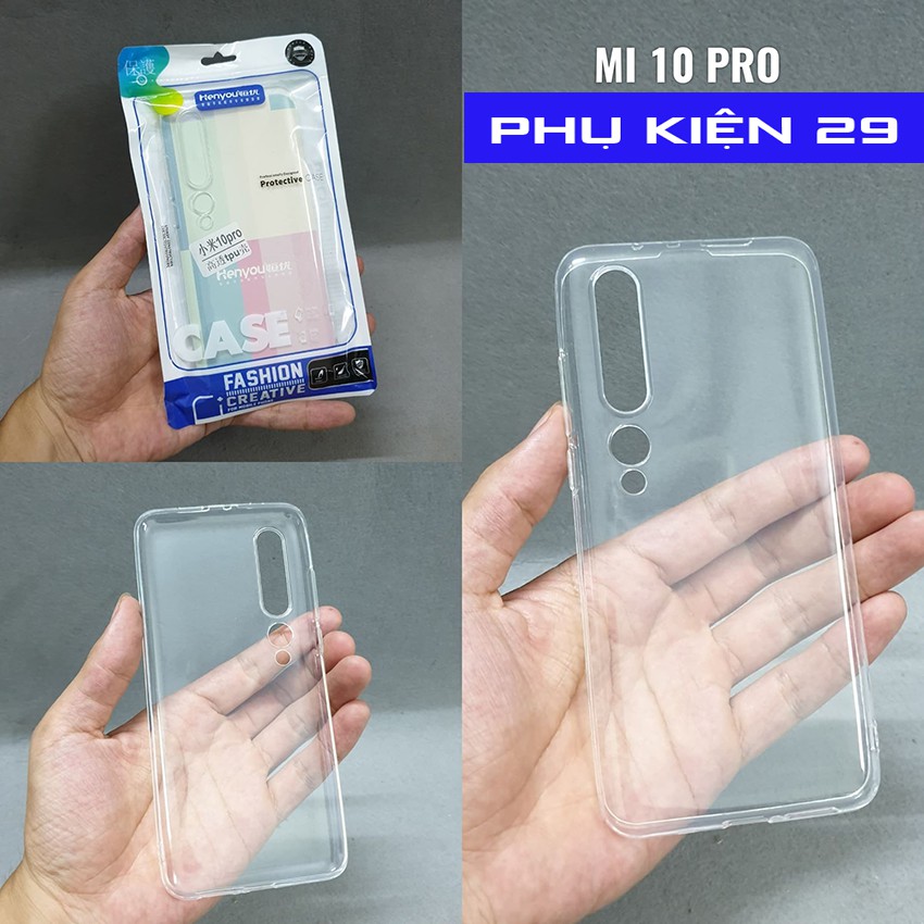 [Xiaomi Mi 10 Pro/10 Ultra] Ốp lưng silicon dẻo trong cao cấp Henyou