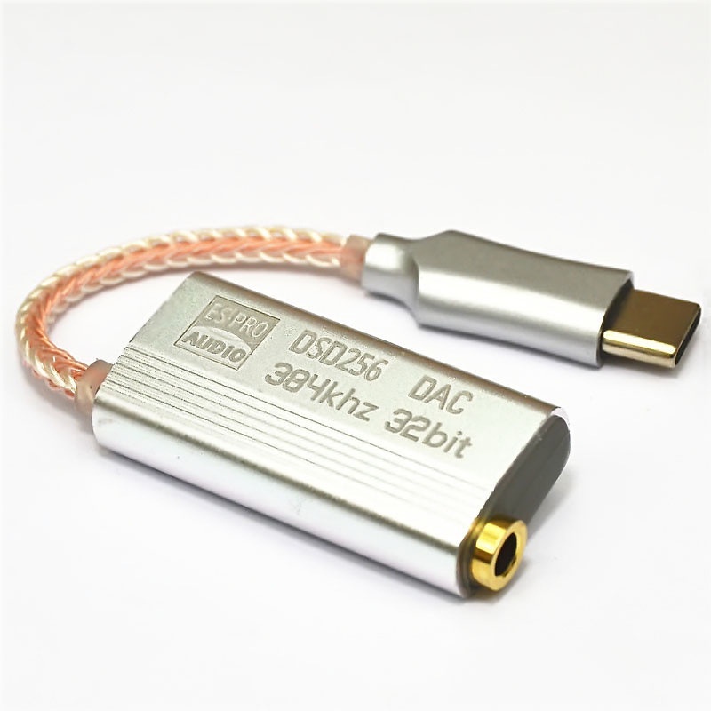 Bộ Khuếch Đại Âm Thanh Dac Es9318 Hifi Cho ĐT táo Ios Android Cổng Type C Sang 3.5mm