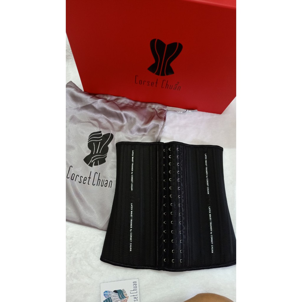 Nịt bụng latex giảm mỡ chính hãng 25 thanh xương không cuộn gập nhập khẩu Châu Âu- Corset Chuẩn | BigBuy360 - bigbuy360.vn