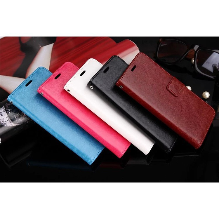 Bao da điện thoại màu trơn có ngăn đựng thẻ cho Oppo R11S R11S+ F5 F7 | BigBuy360 - bigbuy360.vn