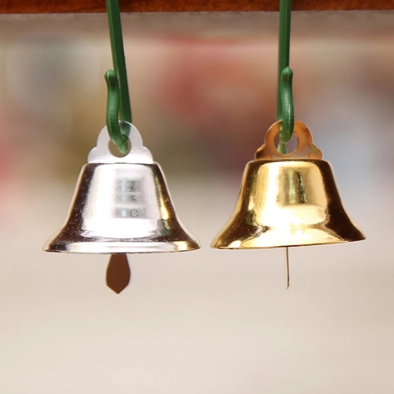 10 Chuông kim loại 2cm dùng trang trí cây thông giáng sinh DIY
