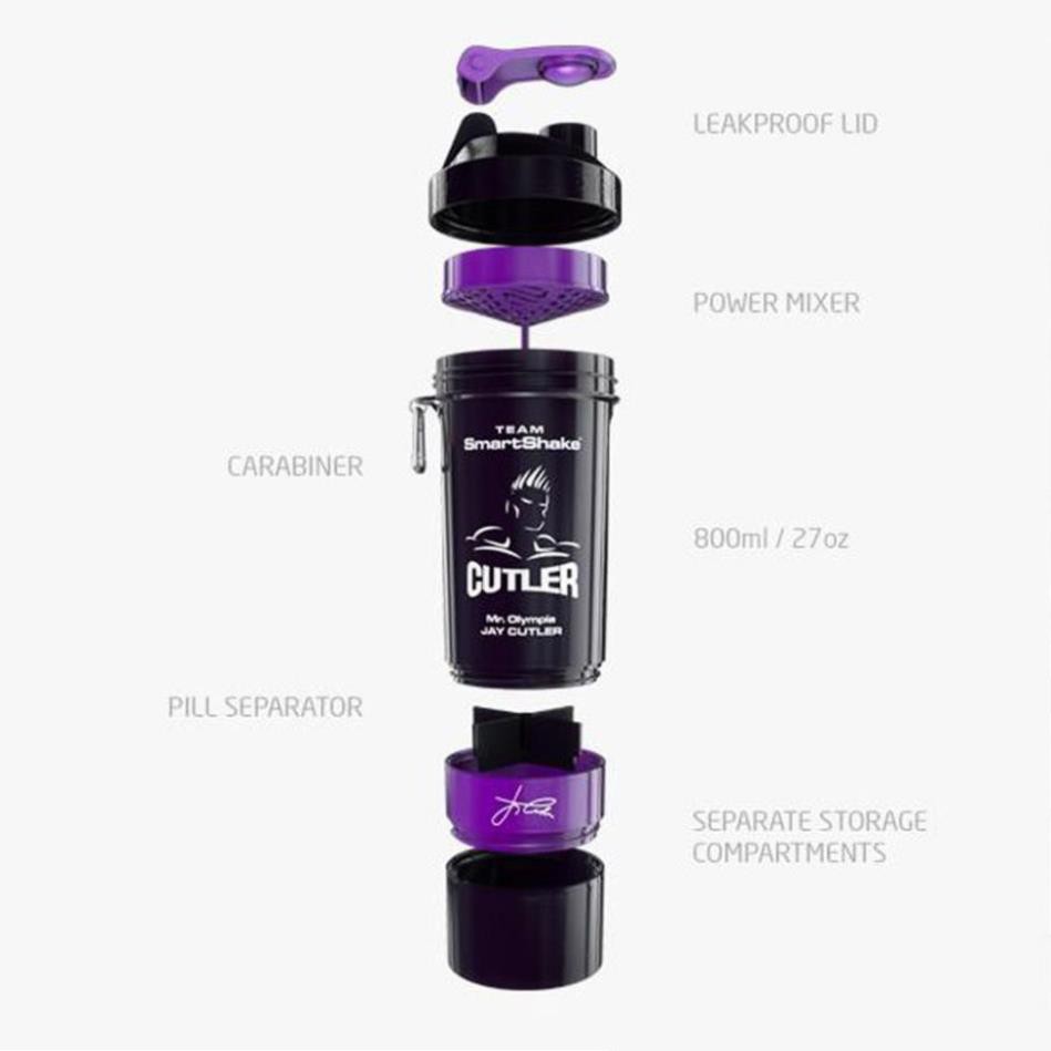 Bình lắc tập Gym Shaker Jay Cutler 3 ngăn - Nhựa Cao cấp