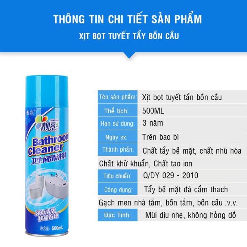 Bình Xịt Tẩy Rửa Nhà Tắm Bathroom Cleaner Đa Năng