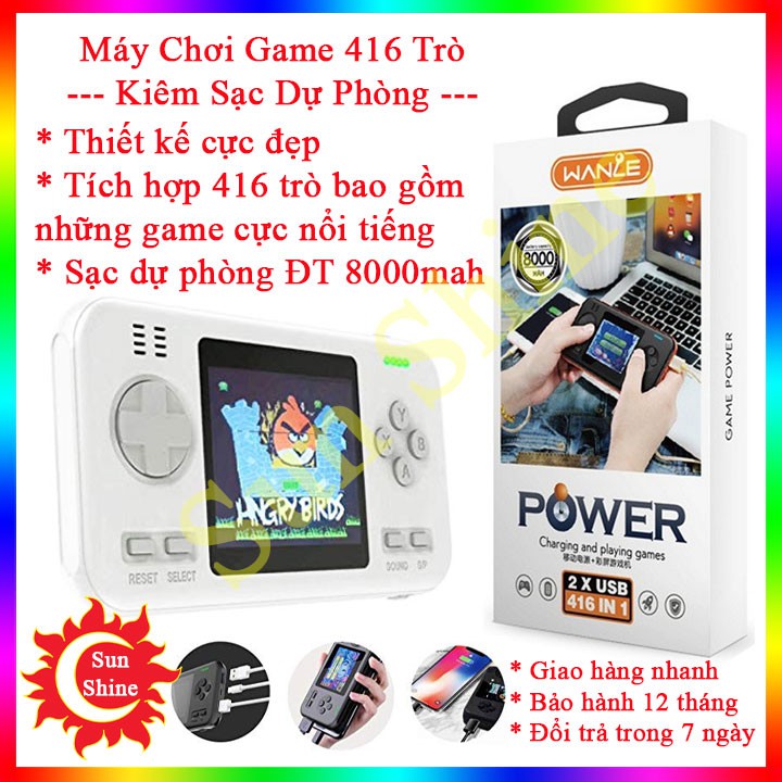 Máy Chơi Game Cầm Tay Kiêm Sạc Pin Dự Phòng Cho Điện Thoại