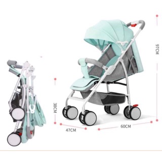 Xe đẩy gấp gọn A2 siêu nhẹ 3 tư thế