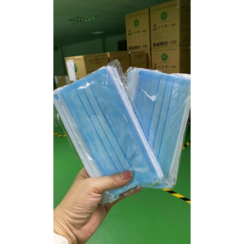 KHẨU TRANG Y TẾ KHÁNG KHUẨN 4 LỚP THÀNH LONG PHARMA - HỘP 50C FREE SHIP