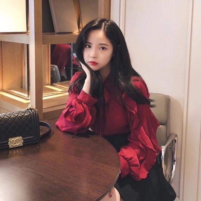 Sơ mi đỏ rượu Moran