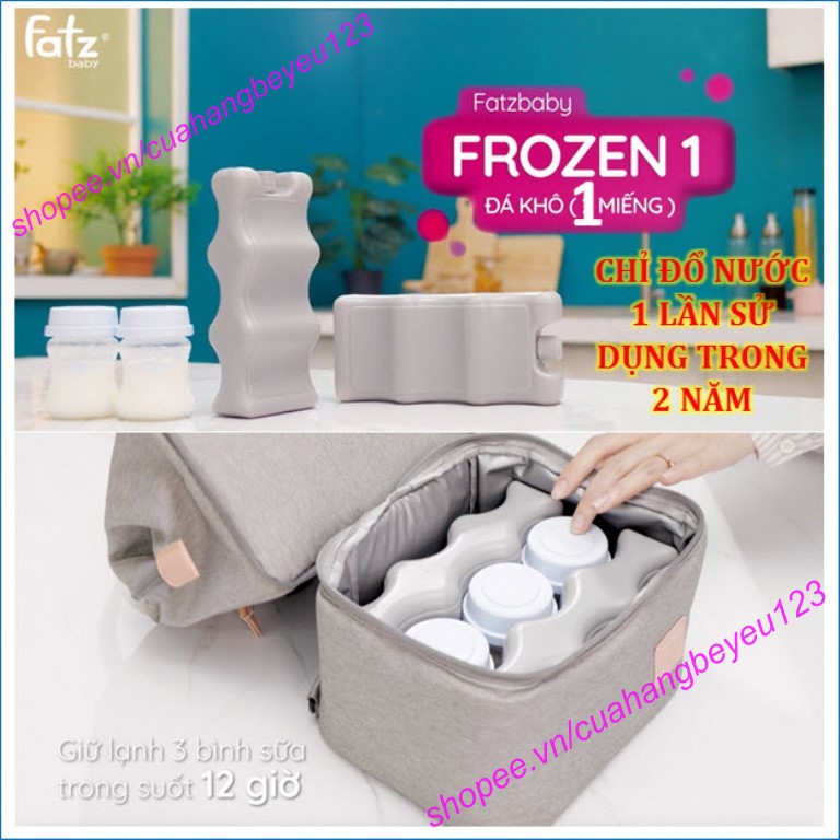 Thanh Đá khô 3 sóng Fatzbaby Frozen 1 - giữ lạnh trữ sữa mẹ và thực phẩm - Fatz FB0020VN / FB0021VN