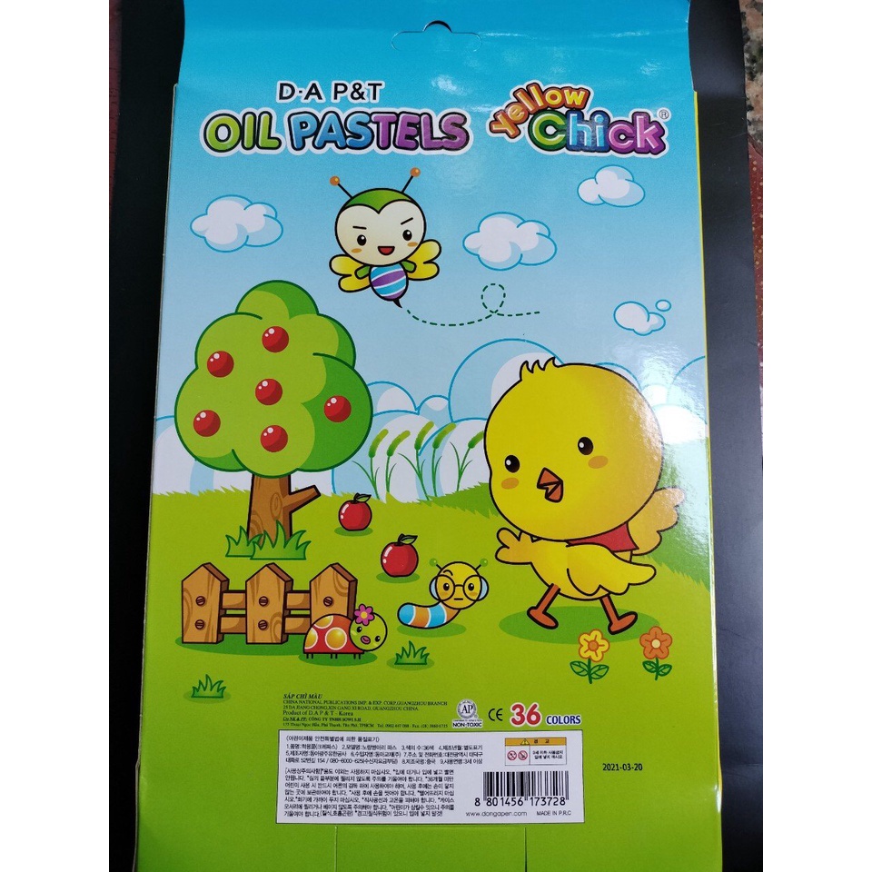 Sáp dầu oil pastels yellow chick 36 màu