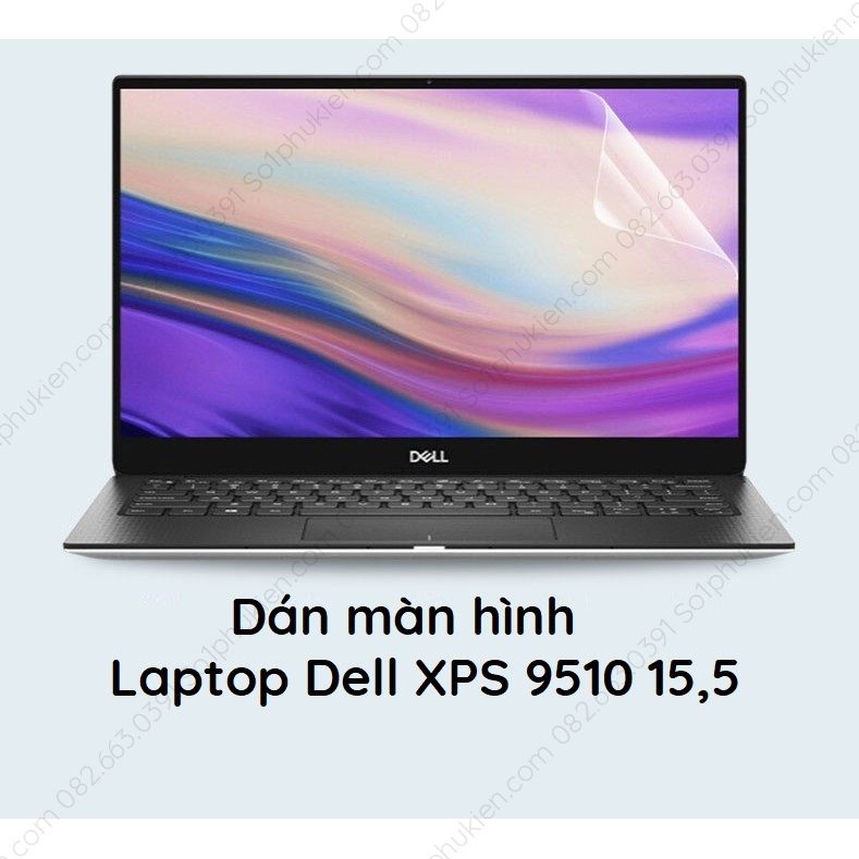 Dán cường lực màn hình Laptop Dell XPS 9510 15,5 inch dẻo nano chuẩn 9H+ siêu bền bỉ, trong suốt, chống sứt mẻ