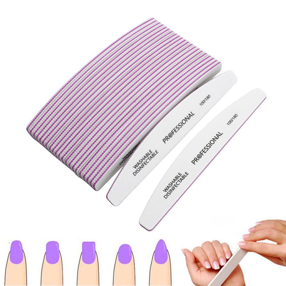 FUTURE Portable Nail Files Beauty Tools Double Sided Sanding Buffer Pedicure Professional Manicure 100/180 Nail Care