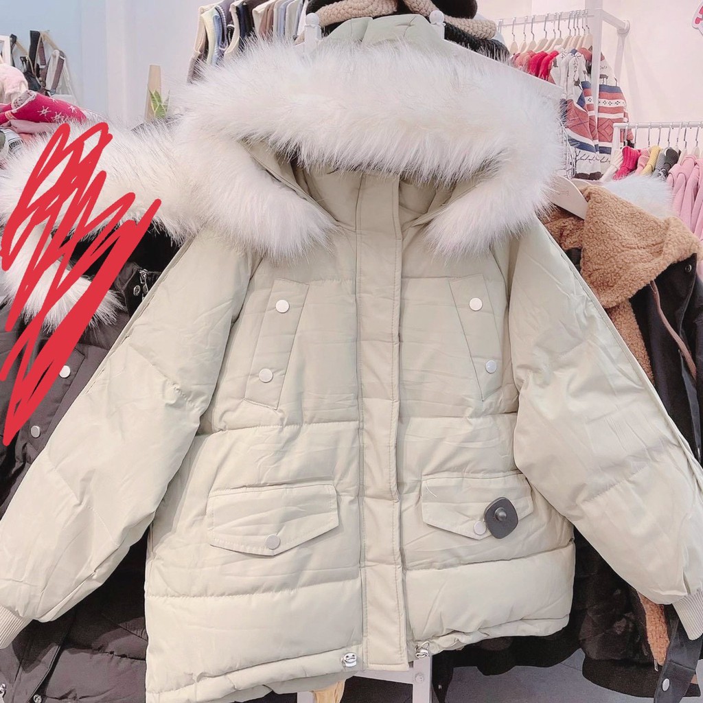 Áo phao túi đinh - áo phao mũ lông hàng Quảng Châu cao cấp giá cực tốt | BigBuy360 - bigbuy360.vn